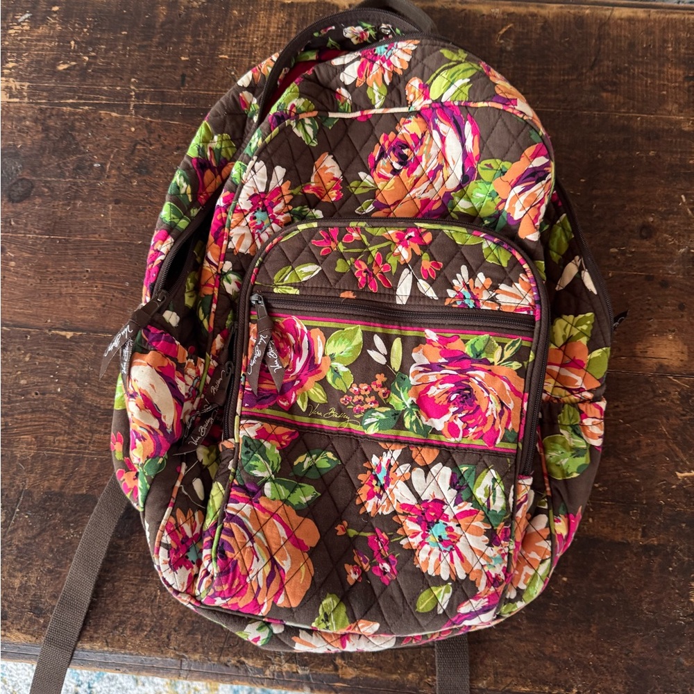 Vera Bradley Floral Quilted Backpack